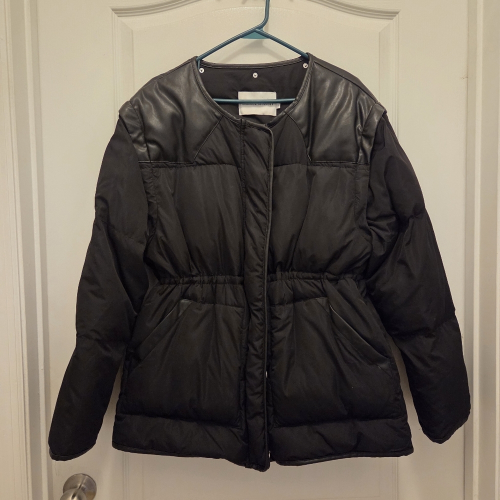 REBECCA MINKOFF size large woman's down blend winter puffer jacket coat